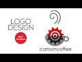 How to Design a Creative logo (carbon coffee)