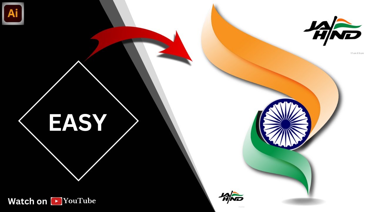 Best logo design Ideas complete Logo design Indian Flag  happy Independence day -