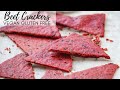 Beet Crackers / Chips (Gluten Free Vegan) Recipe - Healthy Veggie Crackers