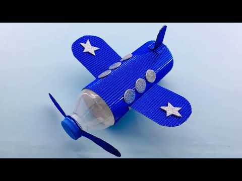 Pet Şişe ile Uçak Yapımı - Oyuncak Uçak Nasıl Yapılır - Oyuncak Uçak Kendin Yap