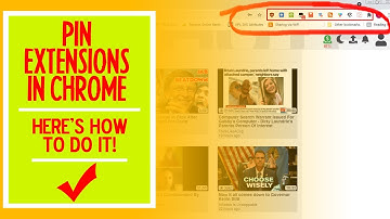 How to Pin Extensions in Google Chrome Browser Toolbar.