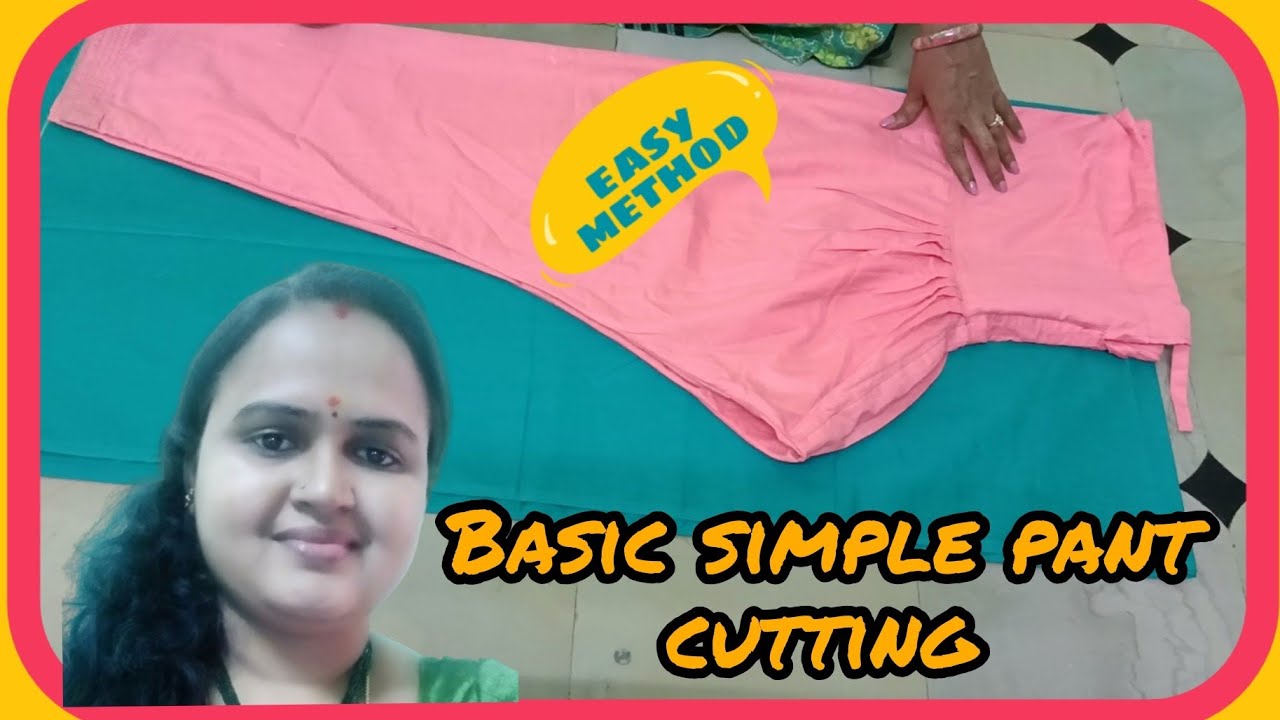Easy and perfect Dress pants cutting/Basic simple pant cutting in
