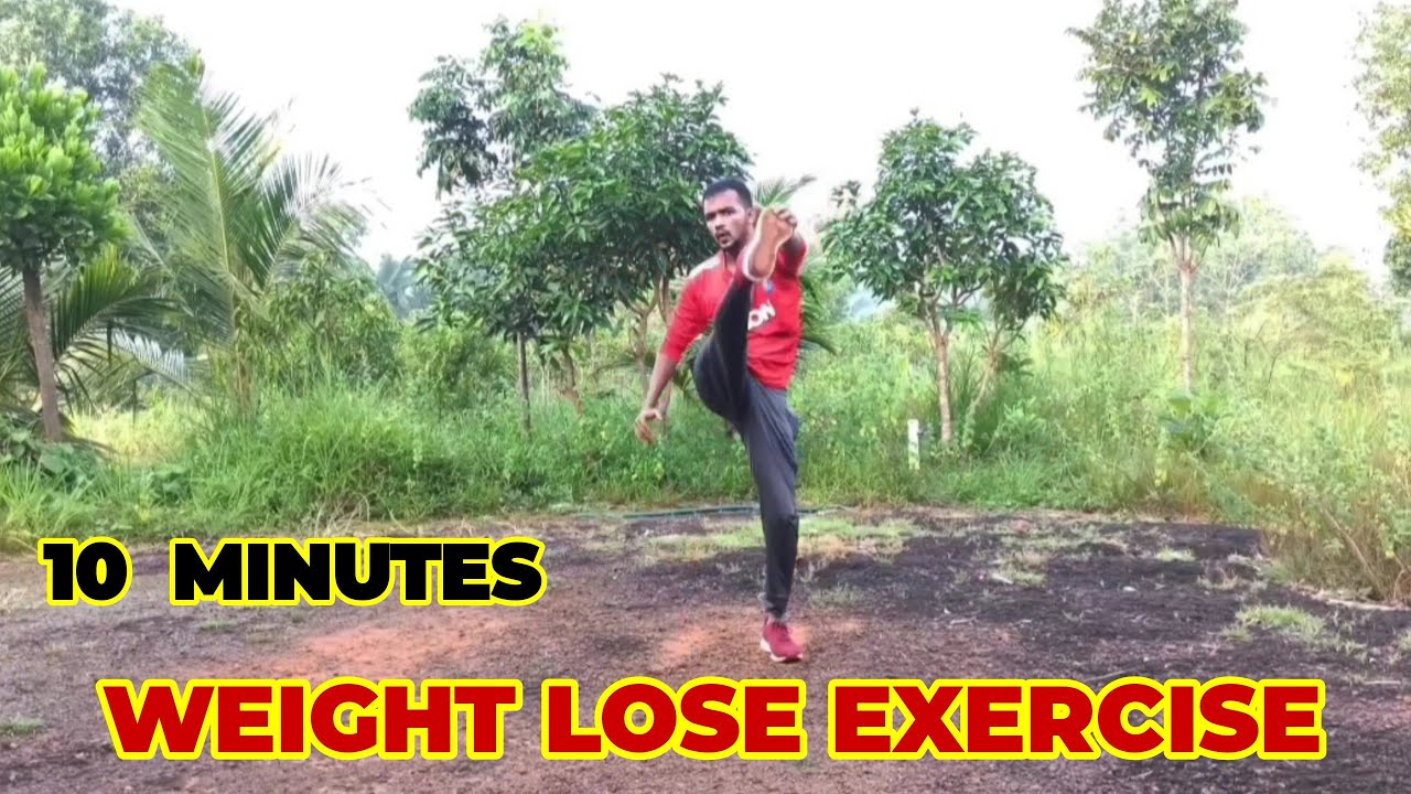 10 Minutes Weight Lose Exercise Malayalam/English YouTube