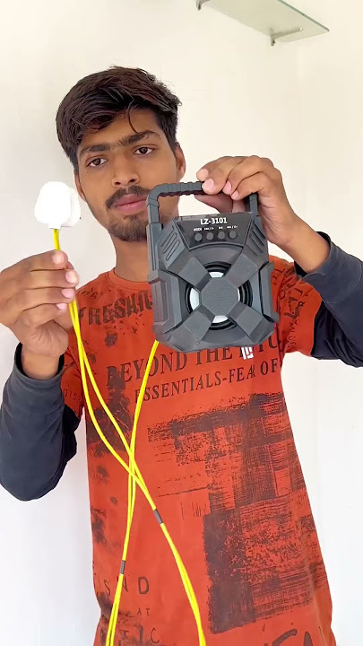 DC Bluetooth speaker to AC 220-240v supply 💥#shorts #viral