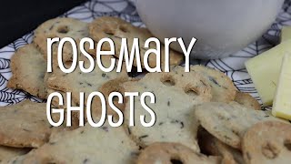 Gluten Free/Sugar Free Rosemary Parmesan Ghost Crackers