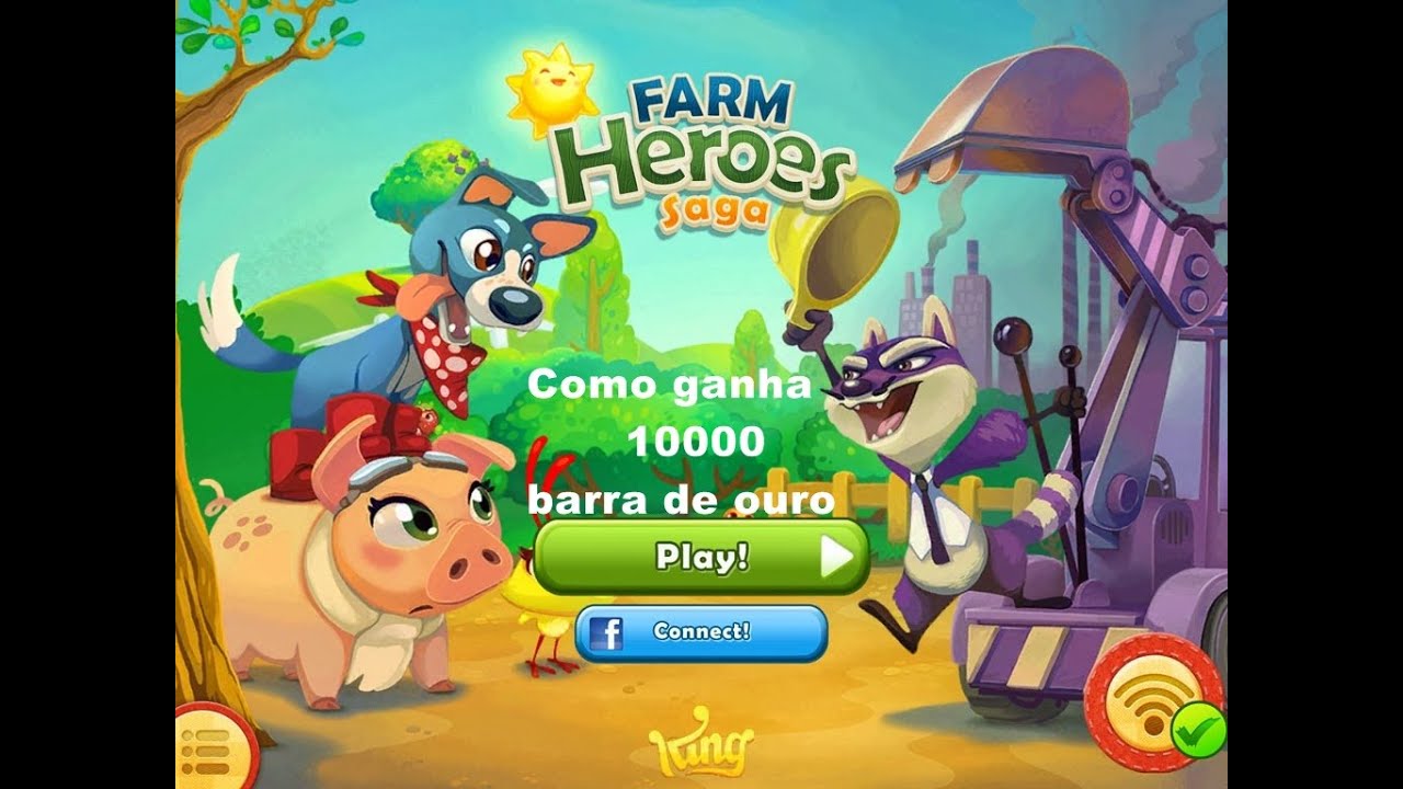 Como comprar Vidas e Barra de Ouro para Farm Heroes Saga no