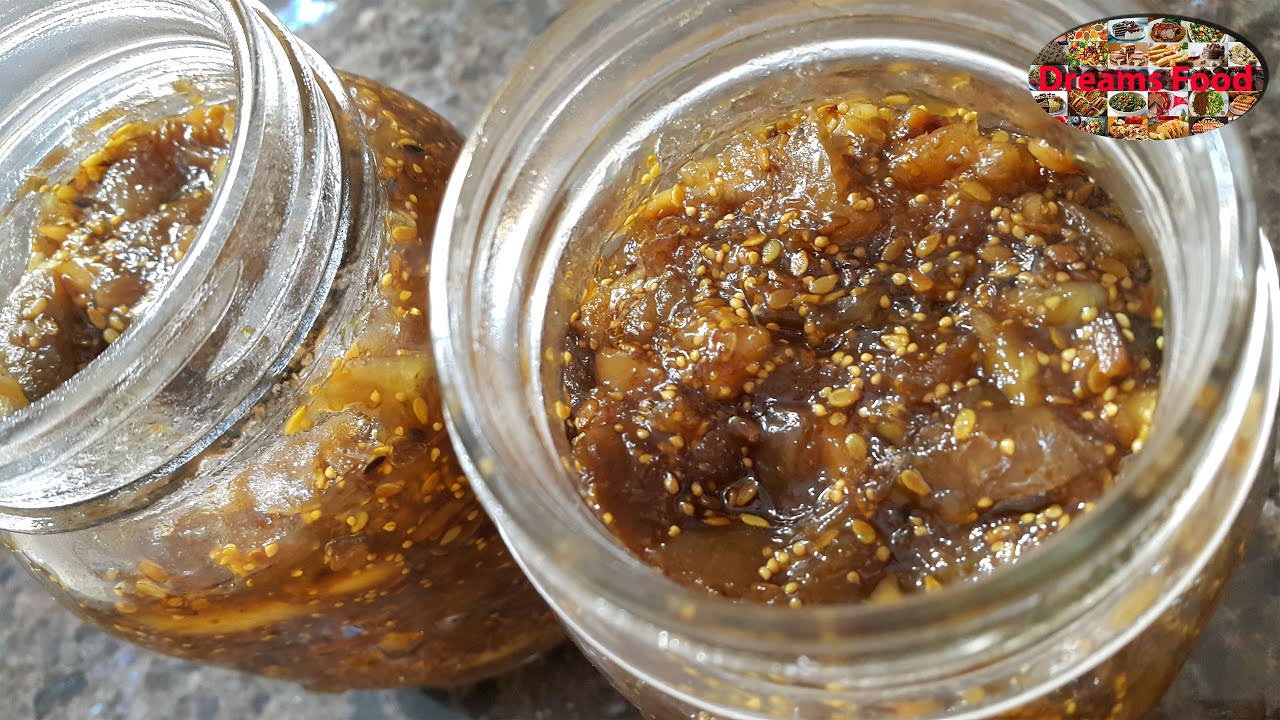 وصفة مربى التين المجفف المعقود Dried fig jam recipe