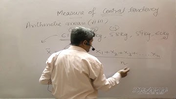 001 Statistics - Measures of Central Tendency - Arithmetic Mean
