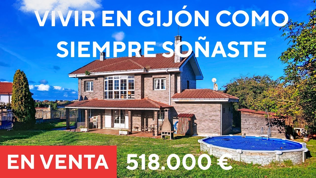 ¿Buscas hogar en Gijón - Asturias? Descubre esta espectacular casa con finca y piscina por 518.000 €