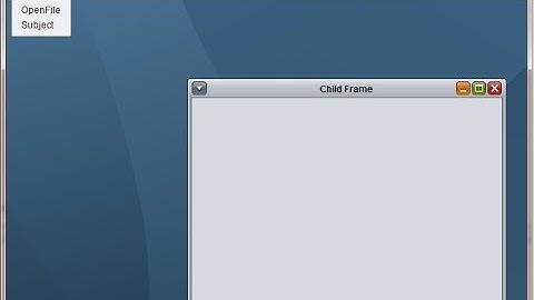 How to Create a MenuBar in java Swing Desktop :  JMenuBar, JMenu and JMenuItem | MDI Form