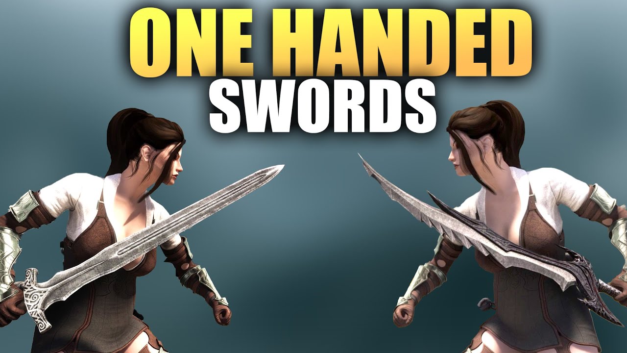 Which One Handed Sword is the Most Powerful in Skyrim - YouTube
