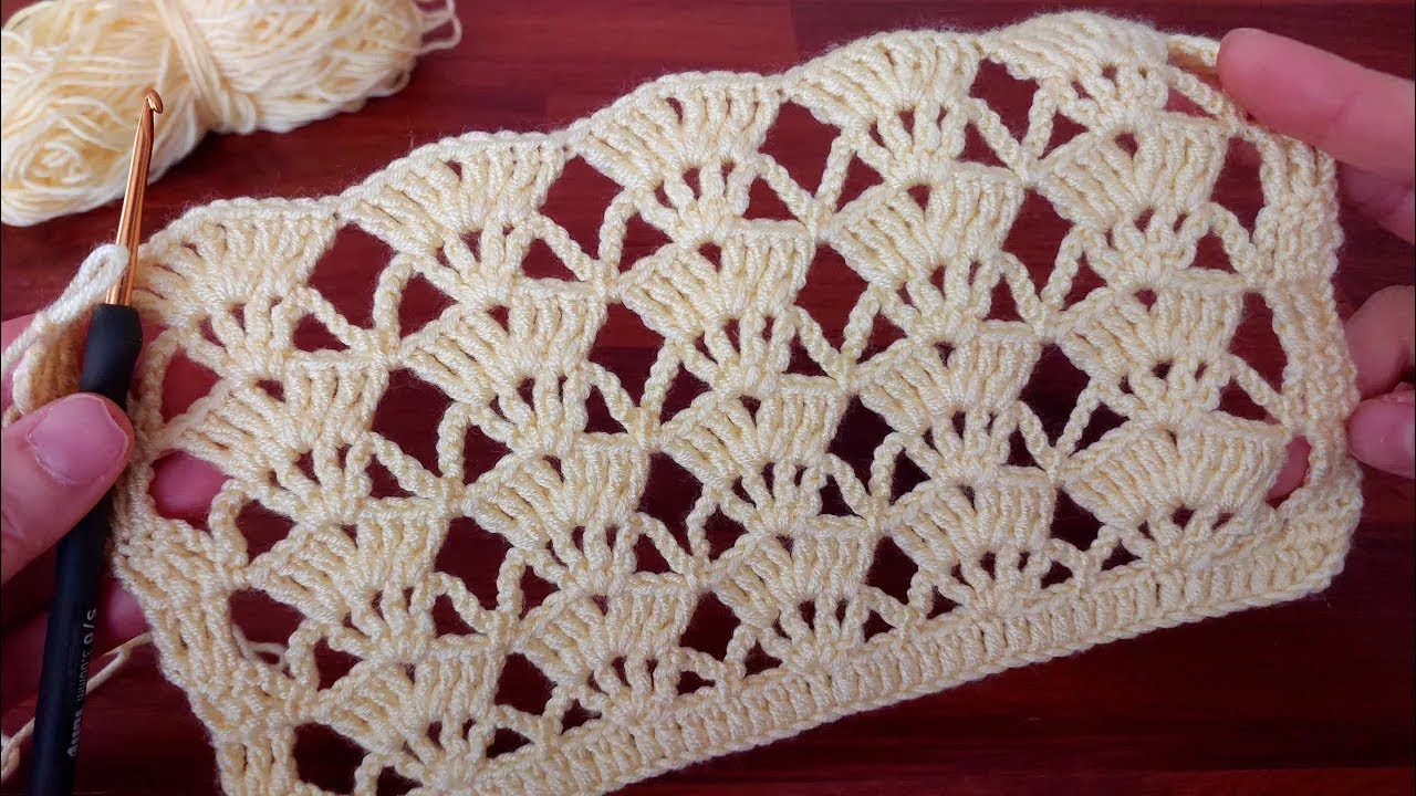 Easy Crochet Shell & Mesh Stitch Tutorial | Perfect for Summer Tops & Scarves!