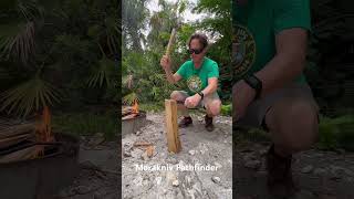 Batoning with my Morakniv Pathfinder #bushcraft Chad Gillis #bushcraftcamp #morakniv #camp