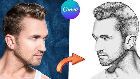 How to convert you Image into A Pencil Sketch in canva. Canva Pencil Sketch effect tutorial.