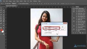 Photoshop Tutorial - 9 : Fit Image in Work Space of Adobe Photoshop CS6