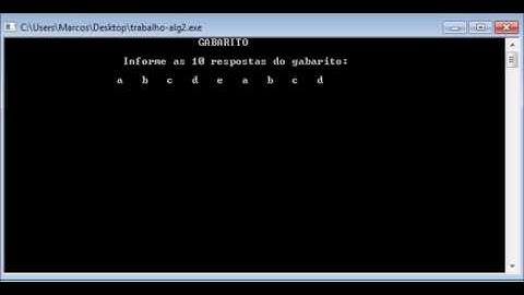 Algoritmos e Programação 2 - Programa para correção de provas
