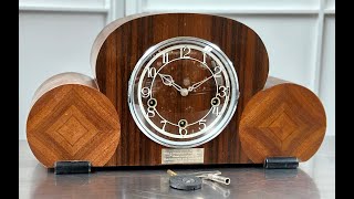 Vintage Art Deco Smiths Westminster Chime Mantel Clock Item# 2618 - Adelaide Clocks