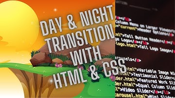 Create Day Night Transition Animation with HTML & CSS!! CSS3 Advance Animation Tutorial