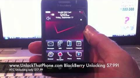 How to Unlock Blackberry Storm 2 9550 with Code + Full Instructions!! verizon bell telus o2 orange