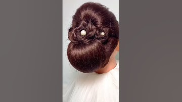 Kiểu Búi Tóc Bà Sui - Cô Dâu Dễ Làm #shorts .50