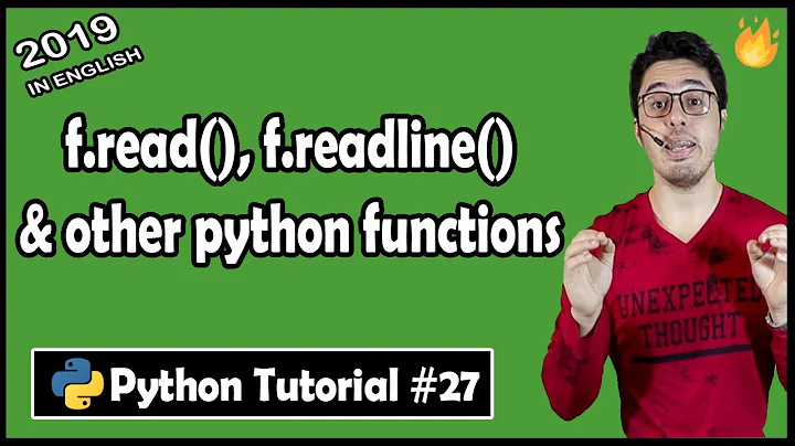 f.read(), f.readline() & f.readlines() in Python | Python Tutorial #27