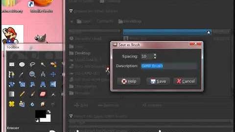 Tutorial- Make a new brush in GIMP (2.6)