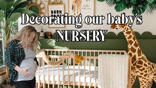 Decorating our baby's NURSERY | Safari theme | First time parents