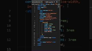 How to Make Netflix Logo using to HTML And CSS