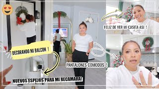 LIMPIANDO Y DECORANDO MI BALCON🌲NUEVOS ESPEJOS PARA MI CUARTO|AYUDENME A PENSAR QUE HAGO|#IUGA