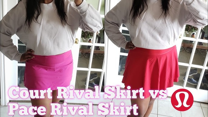 Lululemon Court Rival High Rise Skirt Long vs Regular 