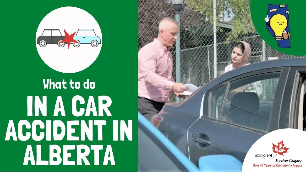What to do in a car Accident in Alberta with English subtitles