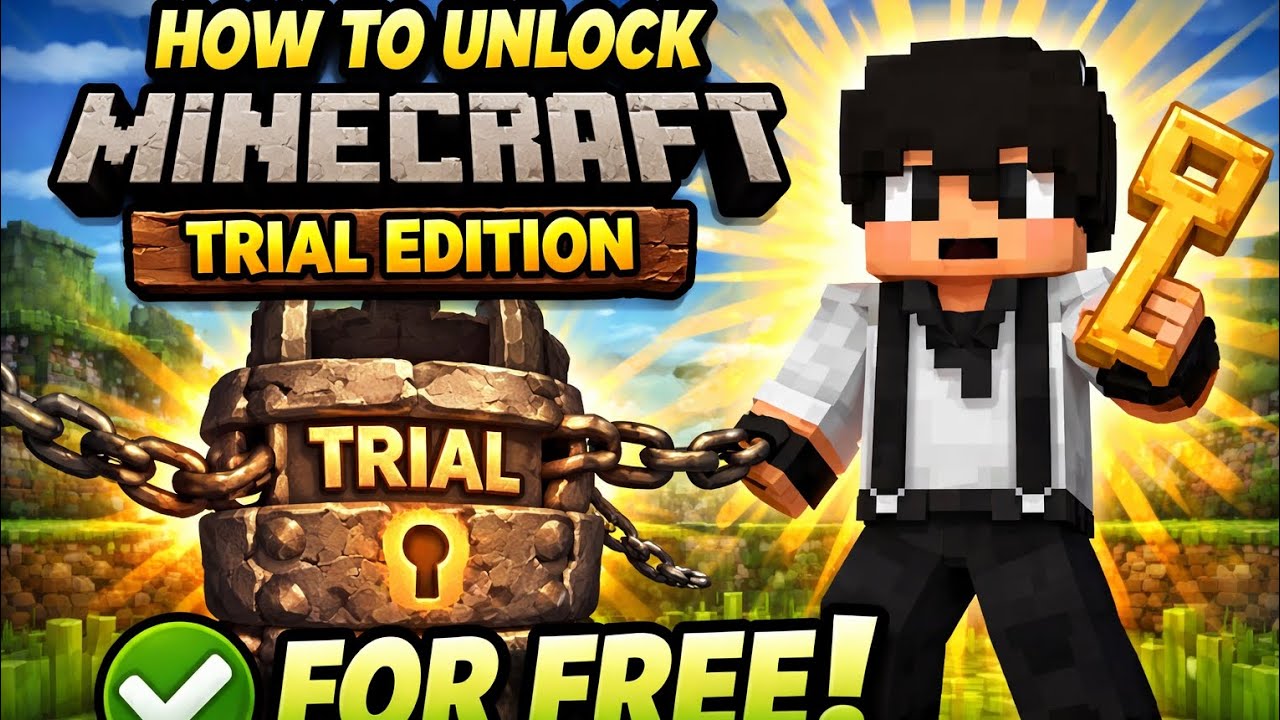 Minecraft Trial Edition FREE Me Unlock Kaise Kare 😲 100% Working
