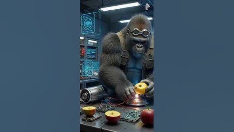 【AI】 gorilla #AI #Short #Shorts #animal