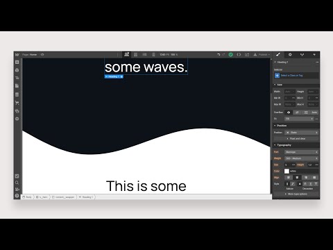 Easy SVG Wave Section Break in Webflow