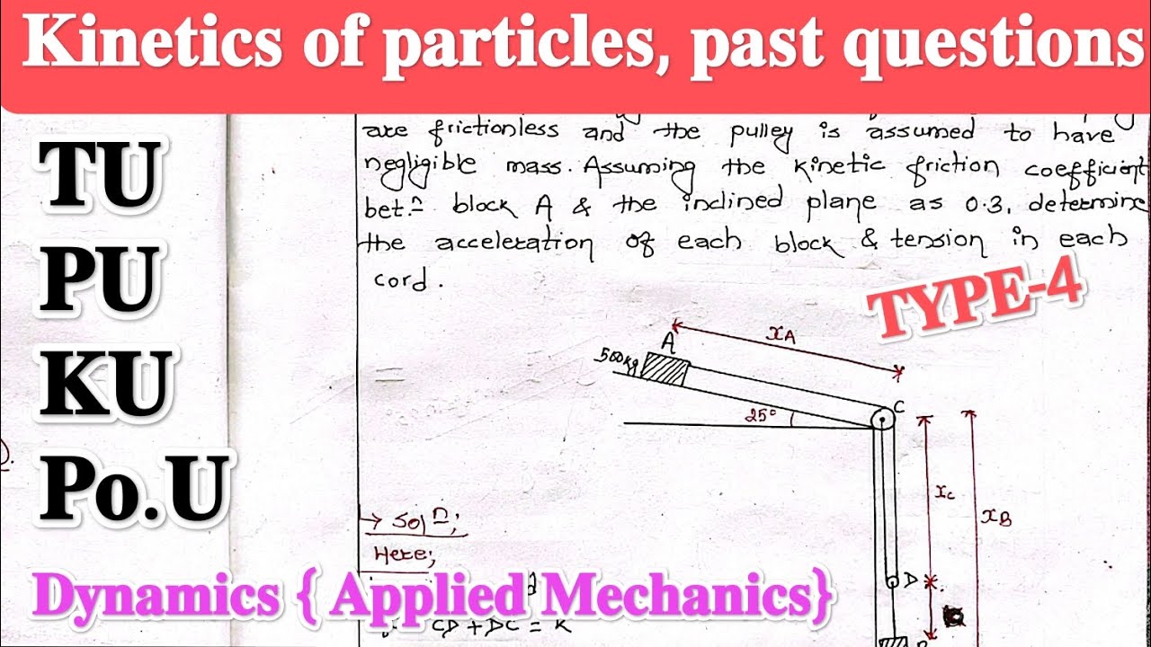 kinetics of particles || TYPE-4 || Dynamics || Applied Mechanics || 