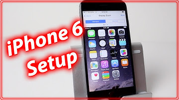 First Boot Up iPhone 6 - Setup With Display Zoom