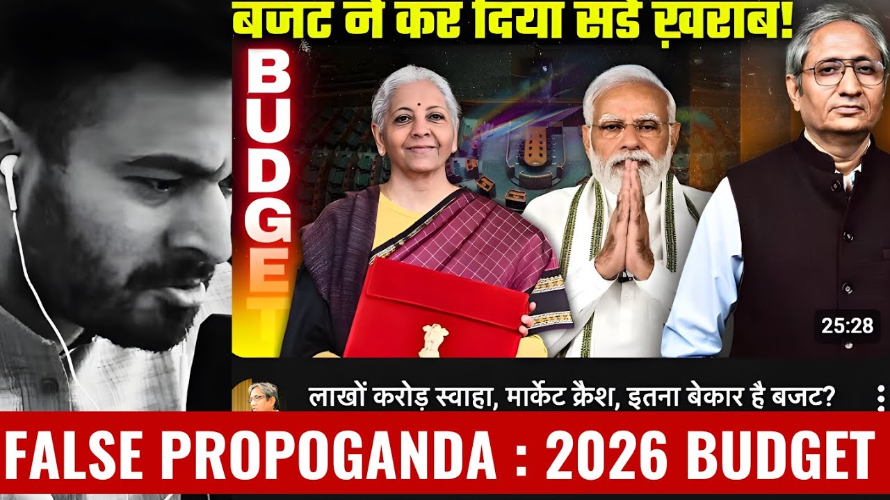 Fraud Propoganda Behind India's Budget 2026, Economic Survey, Market Crash, Falling Rupee, & SGB
