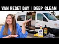 Deep Cleaning Our Sprinter Van | Calm ASMR Reset (No Talking)