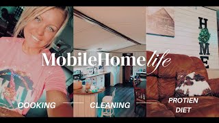 🐮NEW🐮| MOBILE HOME LIFE | CLEANING | COOKING | PROTIEN DIET #cleaningmotivation #mobilehome
