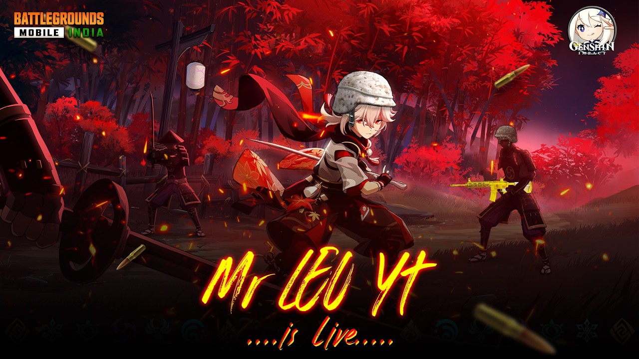 🔞BGMI x GENSHIN IS HEREEEEE……🥶 #mrleoyt #mrleoislive #akmglacier #live #bgmilivetam #glacier
