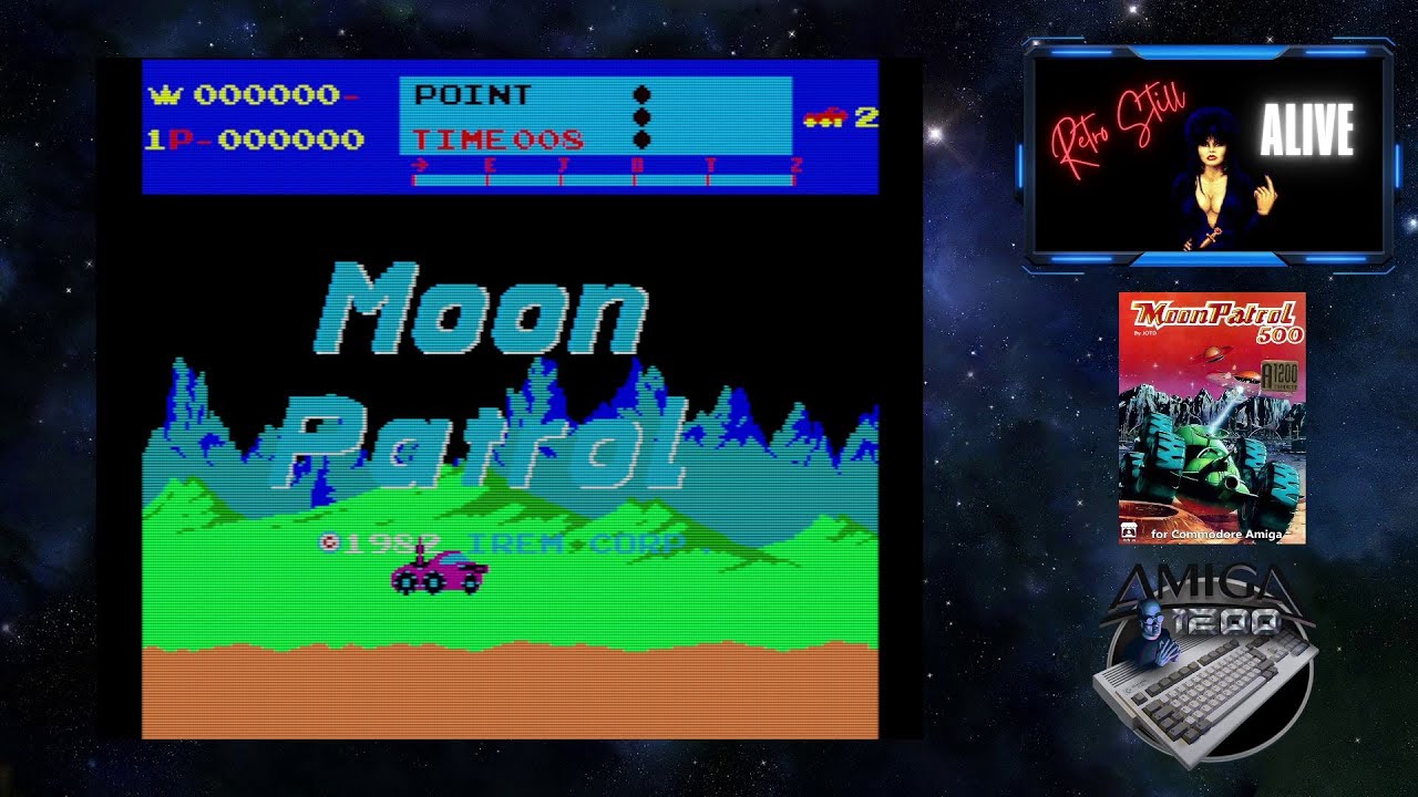 🌕 Moon Patrol 500 🛸 version Amiga 1200 !