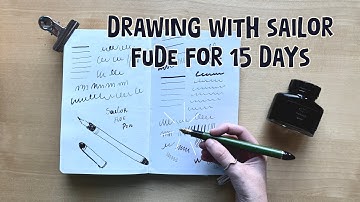 My First Time Using a Sailor Fude Pen!