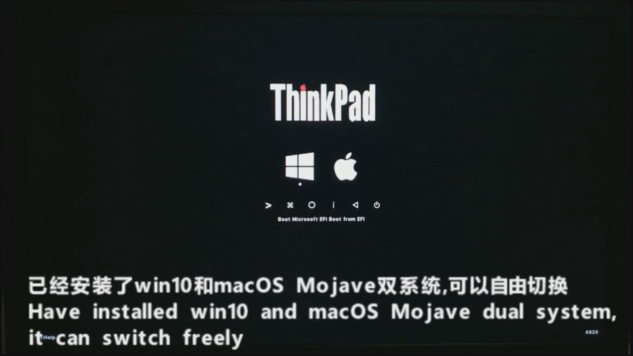 ThinkPad W530 完美运行 running Win10+macOS Mojave 10.14.4双系统