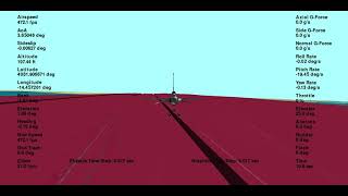 Testing F16 Landing in Python Flight Simulator