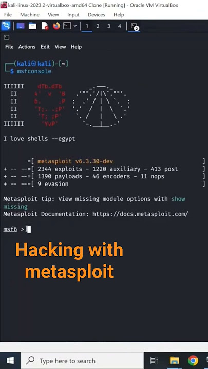 Hacking with metasploit #commands #kali