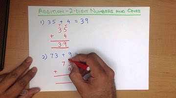 Addition of 2-Digit Numbers and Ones (Vertical Format)
