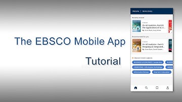 The EBSCO Mobile App - Tutorial