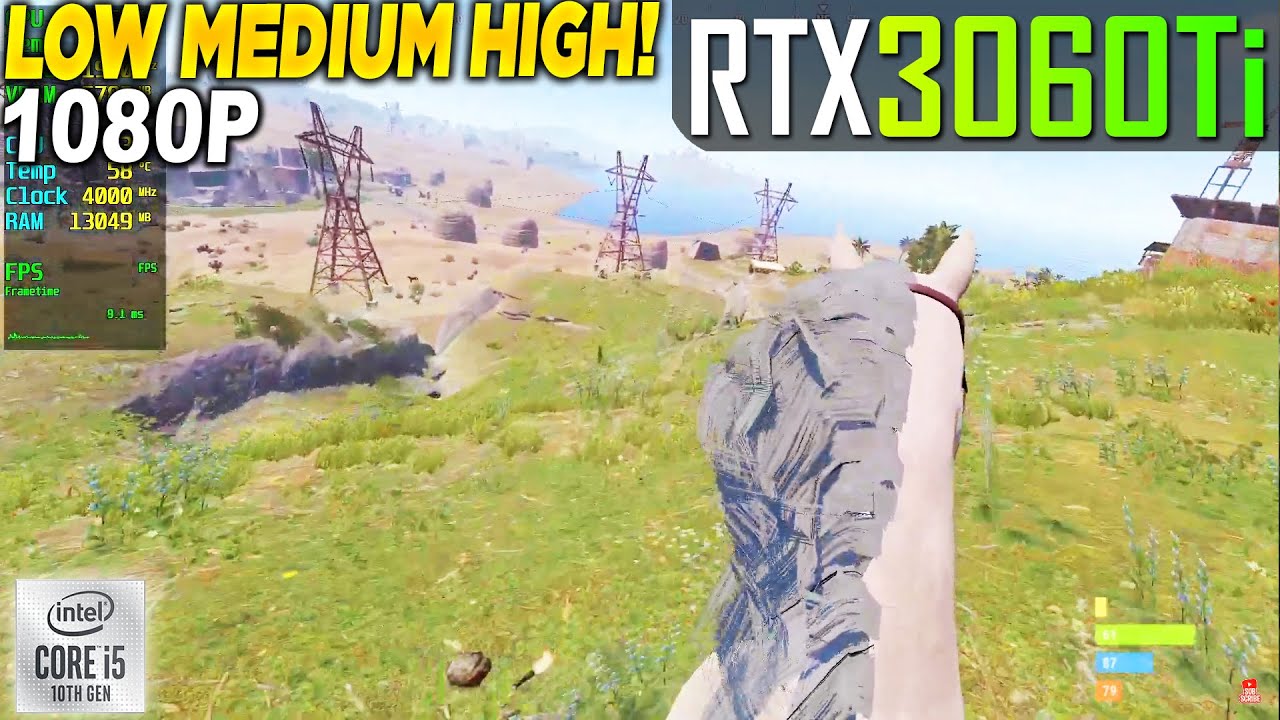 Rust RTX 3060 Tİ - 1080p Low, Medium, High, - YouTube