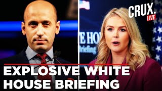 LIVE | Karoline Leavitt, Stephen Miller Brief Media | Trump 100 Days  | 'Restoring Common Sense'