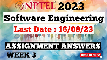 Software Engineering Week 3 Assignment Answers | NPTEL SWAYAM